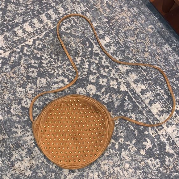 Vintage Brown Suede Crossbody - Picture 2 of 6